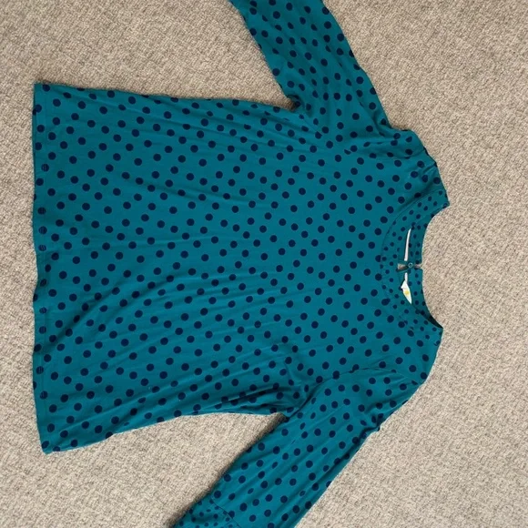 Boden Althea Polkadot, 3/4 sleeve jersey blouse - US size 16 - Picture 7 of 7
